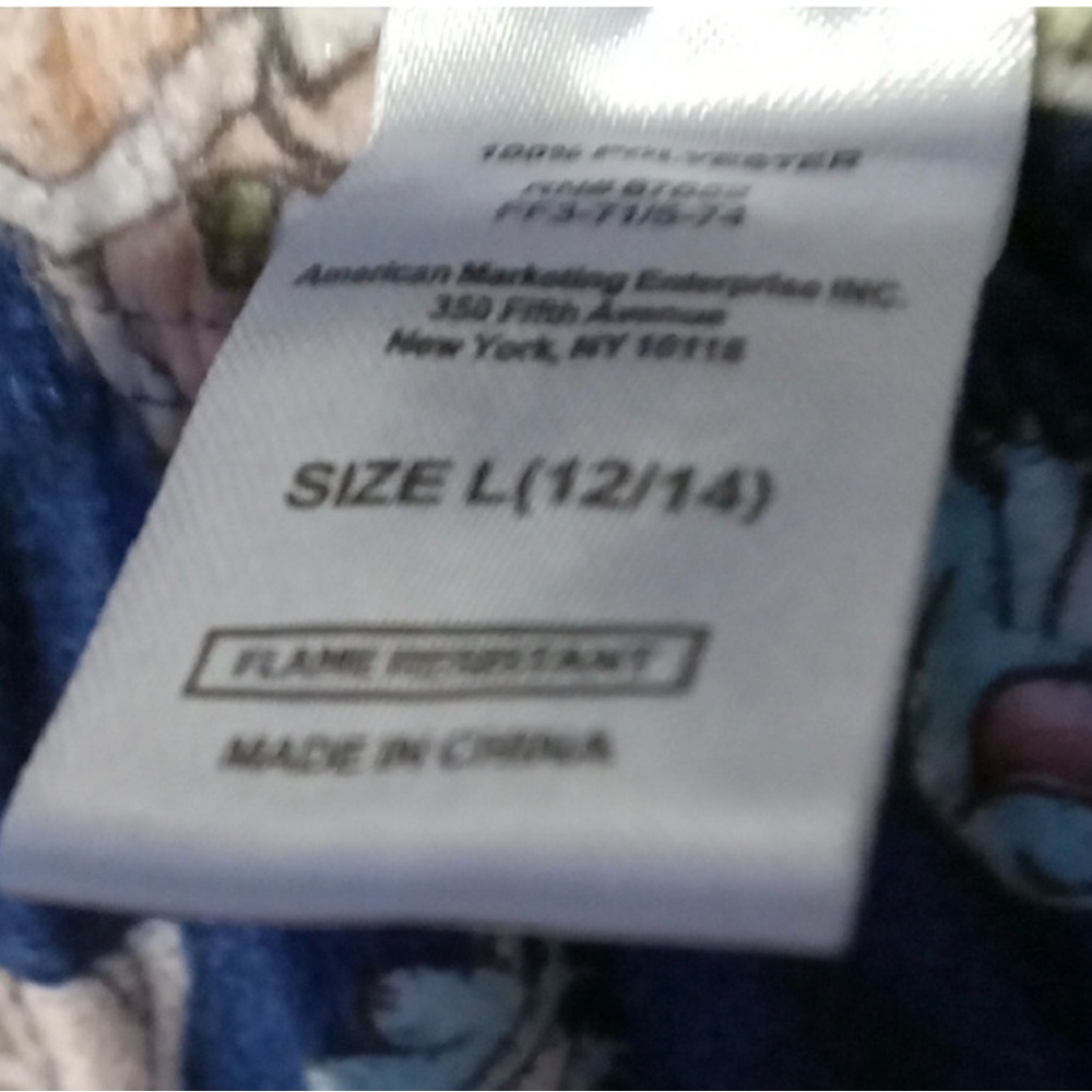 Star Wars Grogu Navy Blue and Light Blue Pajama Top - Picture 9 of 9